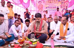 उपमुख्यमंत्री श्री शर्मा ने 12.63 करोड़ की सड़क का किया भूमिपूजन