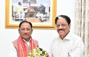 मुख्यमंत्री से राज्य नीति आयोग के नवनियुक्त उपाध्यक्ष श्री गणेश शंकर मिश्रा ने की सौजन्य मुलाकात