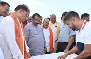 निर्माणाधीन नालंदा परिसर का मुख्यमंत्री श्री साय ने किया निरीक्षण: गुणवत्तापूर्ण एवं समय-सीमा में कार्य पूर्ण करने के दिए निर्देश