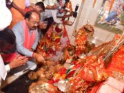 उप मुख्यमंत्री श्री अरुण साव ने तेलीन सत्ती माता मंदिर में की पूजा-अर्चना