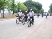 उप मुख्यमंत्री श्री अरुण साव ने सायकल चलाकर फिट रहने और पर्यावरण संरक्षण का दिया संदेश