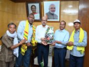 राज्यपाल श्री डेका से अखिल भारतीय गोंड़वाना गोंड़ महासभा के पदाधिकारियों ने की सौजन्य भेंट