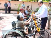 राज्यपाल ने दिव्यांग पुनर्वास केंद्र माना कैंप का किया अवलोकन