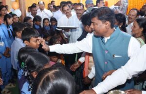 भानपुरी में हर्षोल्लास के साथ मनाया गया शाला प्रवेश उत्सव