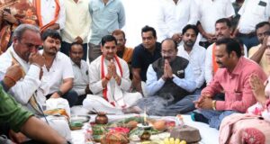 केंद्रीय राज्य मंत्री श्री तोखन साहू और उप मुख्यमंत्री श्री अरुण साव ने 10 करोड़ के कार्यों का किया भूमिपूजन