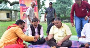 केदमा में तिरंगे की शान के साथ विकास की नई सौगातें