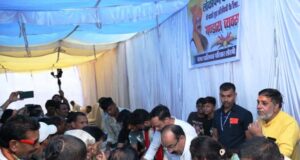 उप मुख्यमंत्री श्री अरुण साव ने बाबाघाट धाम में किया रुद्राभिषेक