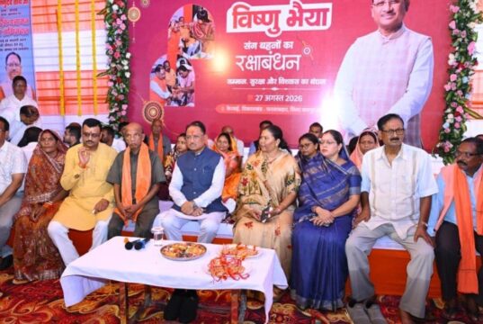 बहनों का सम्मान, सशक्तिकरण और खुशहाली से बनेगा विकसित छत्तीसगढ़ – मुख्यमंत्री श्री विष्णु देव साय