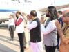 राष्ट्रपति द्रौपदी मुर्मु छत्तीसगढ़ प्रवास के पश्चात रायपुर से हुईं रवाना